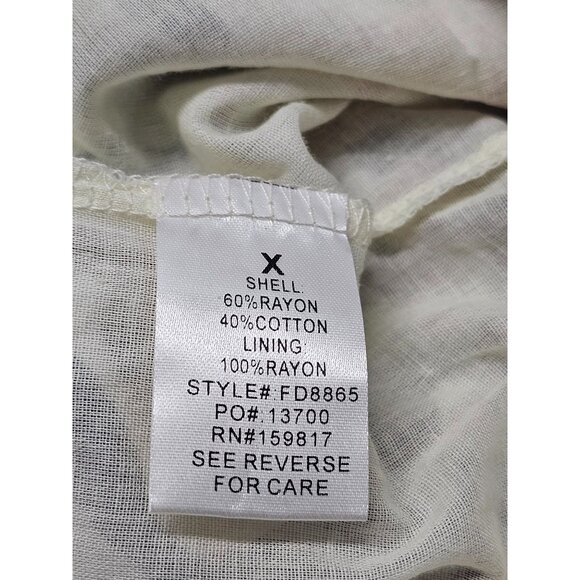 Arula Wo's Floral Rayon Cotton Blend Spaghetti Straps Maxi Dress Sz L (X) 2873 - Picture 6 of 9